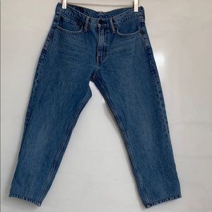 Levis high rise jean with cropped leg
